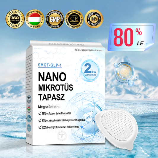 🌿Ajánlott a Semmelweis Egyetem szakértői által | Hivatalos Webshop | BuildLeaf® GLP-1 Nano-Microneedle Patch (elhízás, szívbetegségek, cukorbetegség, alvászavarok, ízületi gondok ellen)