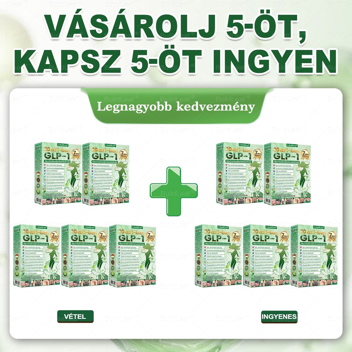💥Utolsó 5 darab – 50% kedvezmény! 🌿 A készlet véges! Szerezd be MOST a BuildLeaf® cseppeket, és élvezd a gyors fogyást féláron! 💪