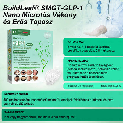 Hivatalos áruház 🏥 | BuildLeaf® GLP-1 Nano-Mikrotűs Tapasz Kollagénnel és Matrixyl 3000-rel丨Elhízás, Szív- és Érrendszeri Betegségek, Cukorbetegség, Alvási Apnoe, Ízületi Problémák és Egyéb Gondok Esetén